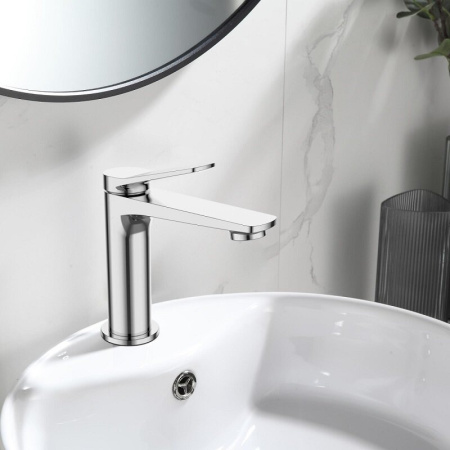 Смеситель для раковины BelBagno Unique UNIQUE-LVM-CRM-W0
